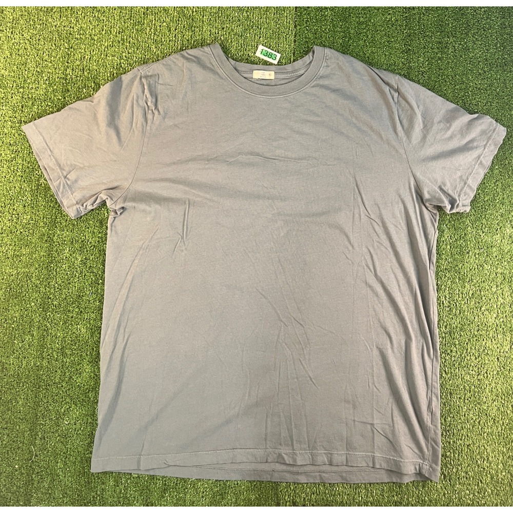 Flint and Tinder Mens XL Slate Green Short Sleeve Crew Neck Cotton T-Shirt
